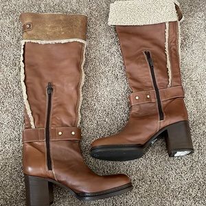 Napoleon tall leather boot. Never been worn. NWOT